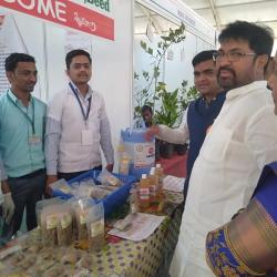 Hon.Asjun Khotkar (Ex.Minster) Visited our College Food product stall-2019