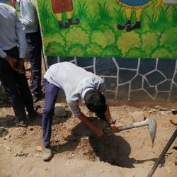 NSS Volunteer doing work during NSS Special Camp-2019 at village limba Tq.dist.beed.