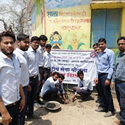 NSS Volunteer doing work during NSS Special Camp-2019 at village limba Tq.dist.beed.