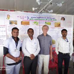 Foriegner Mr. John Kebs, Visited our stall with Dr. V.B.Tagad & Student's.