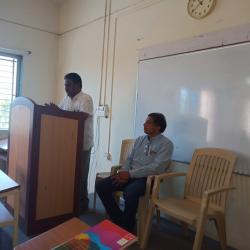 Dr.G.V.Salunke & Dr.Shrinivasan (Asst.Director, NIN) during faculty development traning programme.