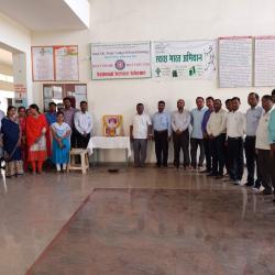 selebration of krantijyoti mahatma phule jayanti by Hon. Dr.G.V.Salunke & all staff member