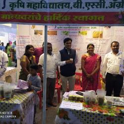 Hon. Nitin Bhau more visited at KSKCFT. Food Stall.