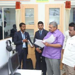 Hor.Dr.A.R.Sawate, (Associate Dean & Principal,CFT, VNMKV, Parbhani) during inspection