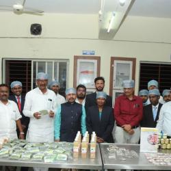 All the LIC, Member's inspecting pilot plant at KSKCFT, Beed