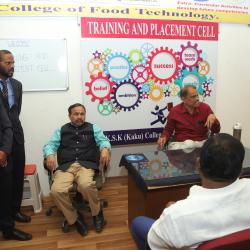 Dr. Gokhale D.N.(Directer of Instruction & Dean VNMKV) & Prof. Patil H.B. (ADP-VDCAB Latur) Visited Training & Placement Cell During Inspection Feb 2020