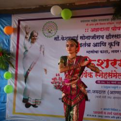 Student Miss. pooja Rajhans performing classical Dance