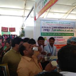 Hon. Mahadev Jankar (Ex.Minister) visited our College food products stall at Nashik 2018.