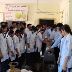 Practical for Tomato Pulping by 4th Sem Students